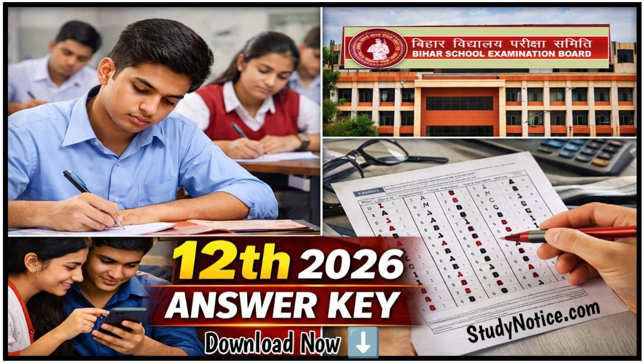 Bihar Board 12th Answer Key 2026